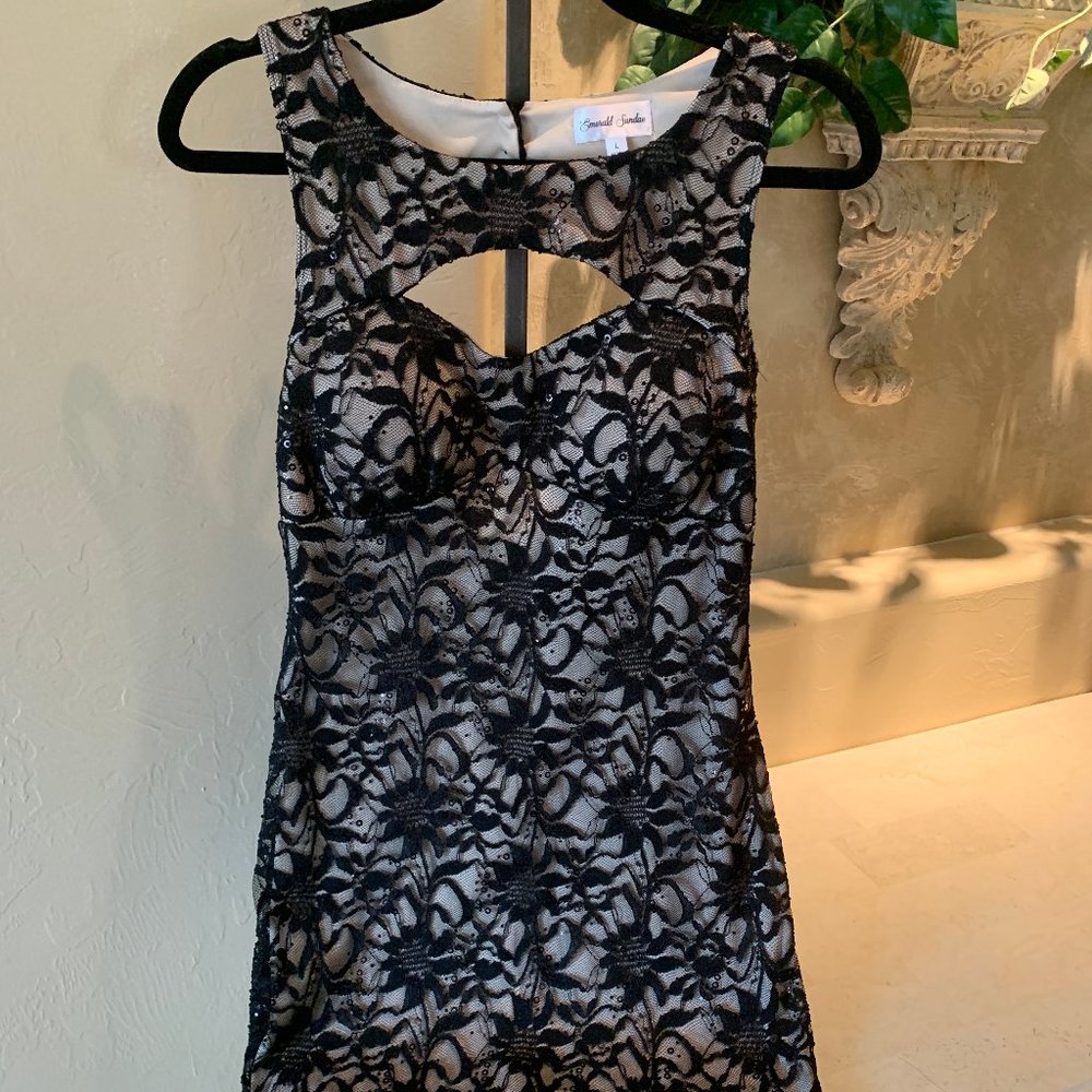 Black Emerald Sundae Evening Dress
